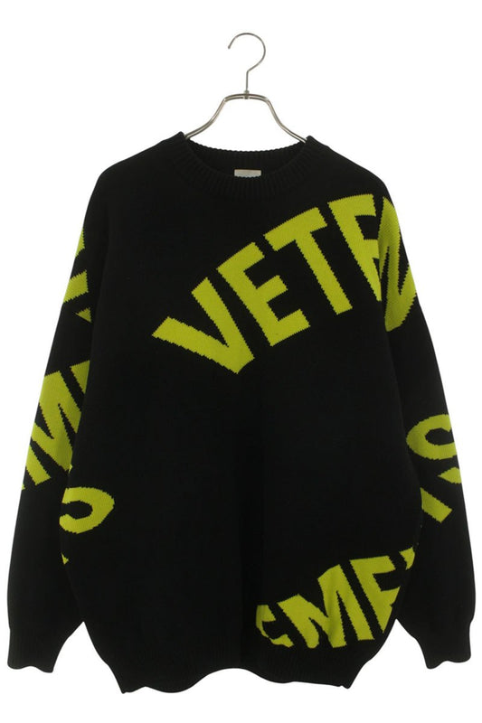 VETEMENTS 22AW Giant Logo Knit Multi Size M