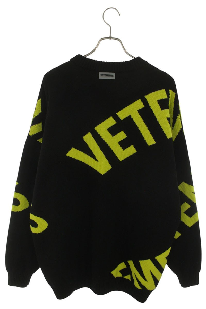 VETEMENTS 22AW Giant Logo Knit Multi Size M