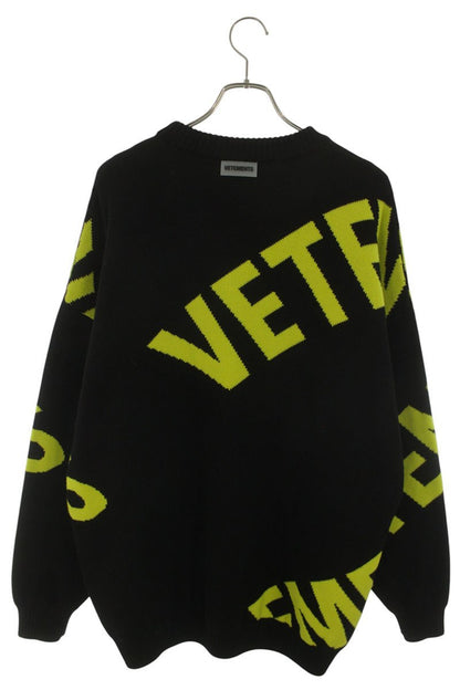 VETEMENTS 22AW Giant Logo Knit Multi Size M