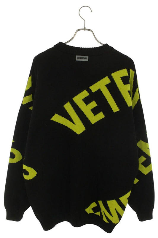 VETEMENTS 22AW Giant Logo Knit Multi Size M
