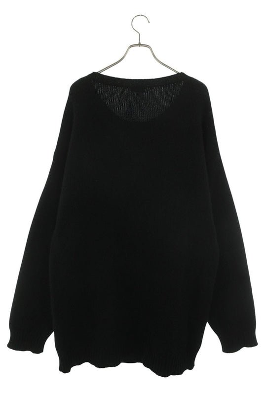 CELINE Mouse Logo Embroidery Crewneck Knit Black Size L