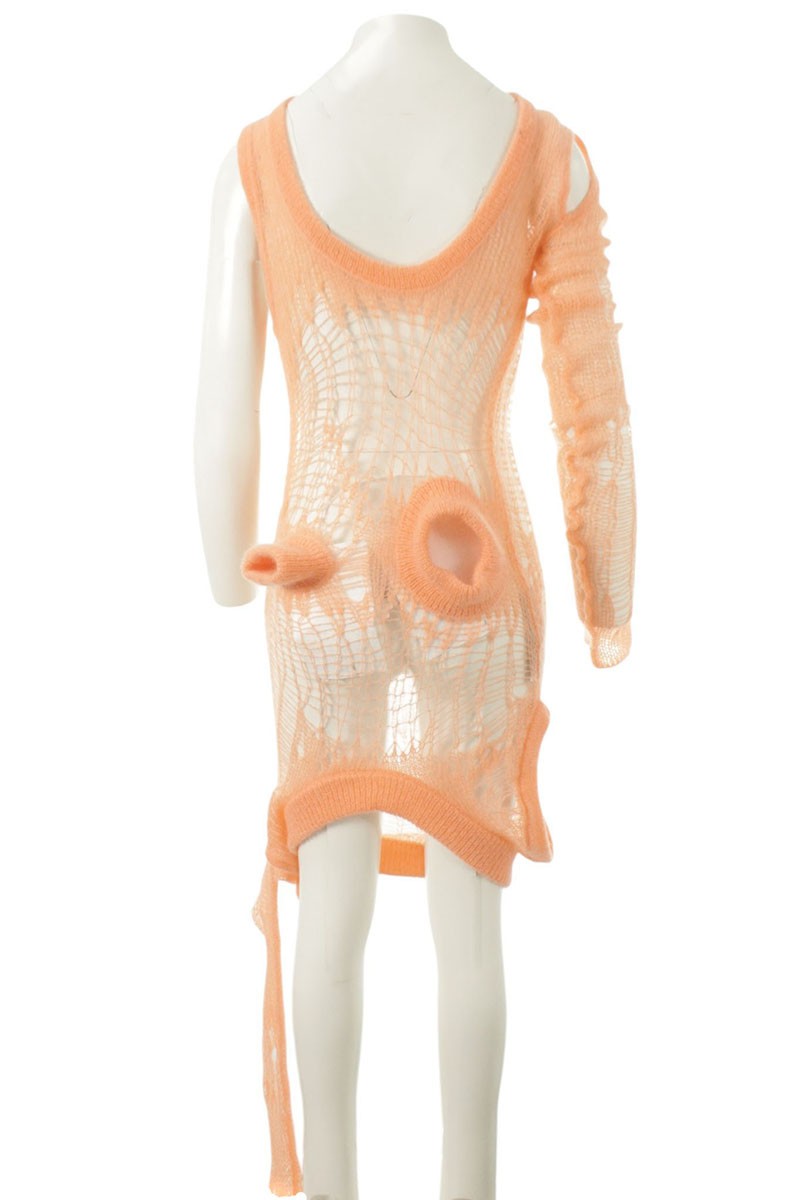 Rick Owens Mohair Spider Banana Knit Pink Size S
