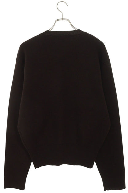 Omar Afridi 25AW Wool Crewneck Knit Dark Brown Size 46