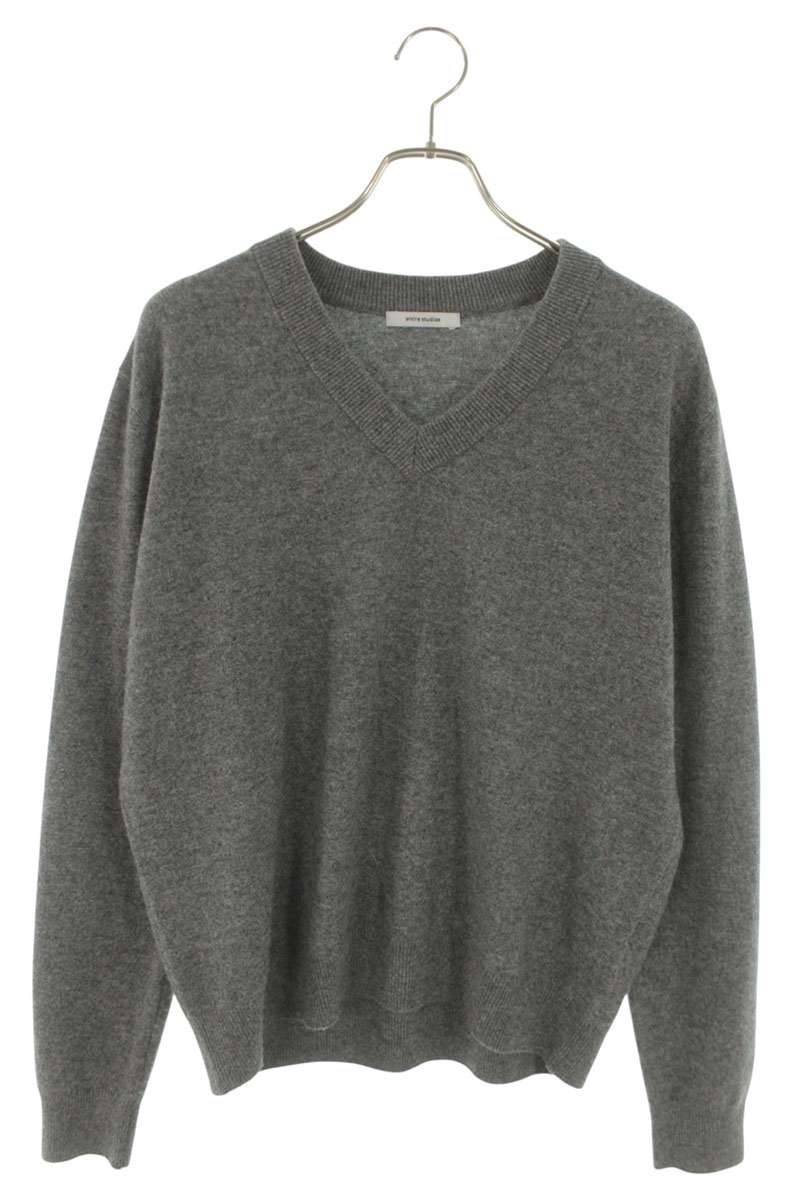 entire studios Wool V-Neck Knit Gray Size M
