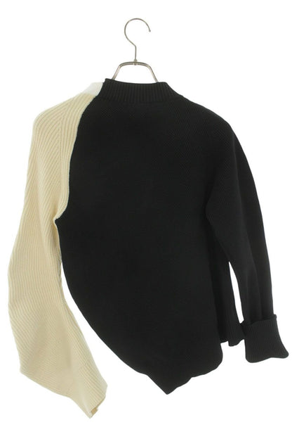 Sacai Zip Bicolor Knit Black & Off-White Size M
