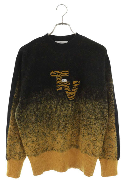 TOGA VIRILIS Wool Knit Black Yellow Size S