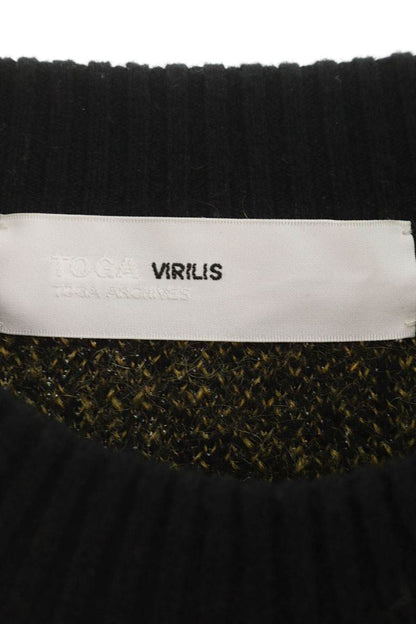 TOGA VIRILIS Wool Knit Black Yellow Size S