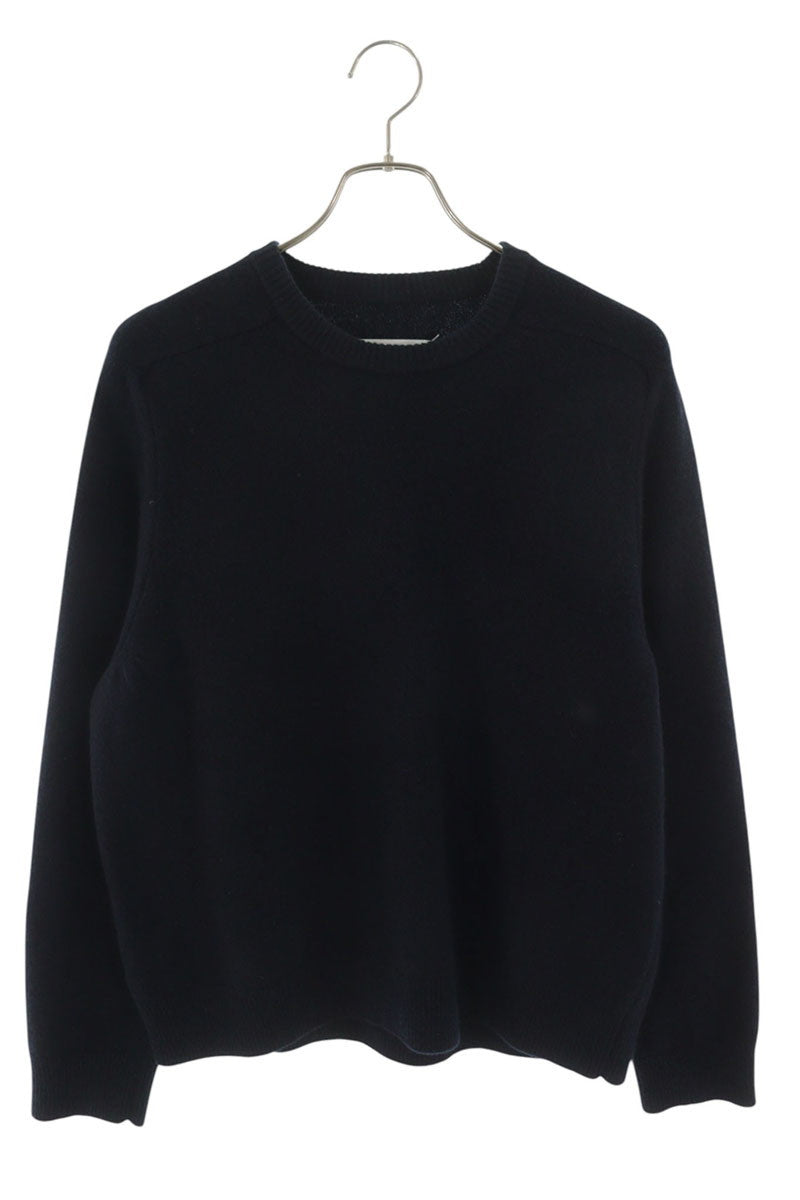 Maison Margiela Washed Lambswool Knit Navy Size S