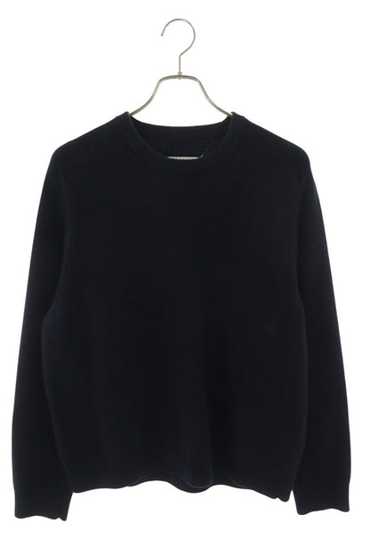 Maison Margiela Washed Lambswool Knit Navy Size S