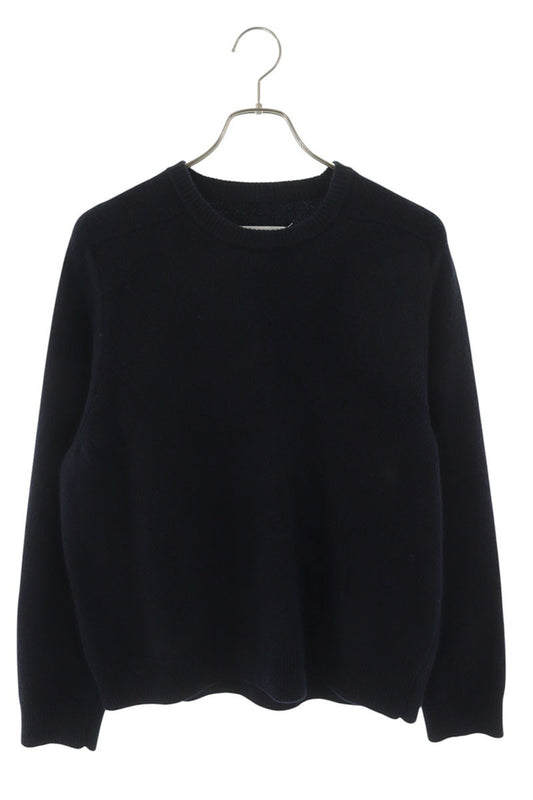 Maison Margiela Washed Lambswool Knit Navy Size S