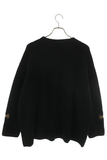 Chrome Hearts OVERCAST CREW Calf Hair Cross Patch Size S