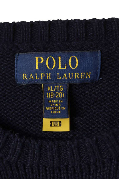 Polo Ralph Lauren Bear Embroidered Crewneck Navy Size XL
