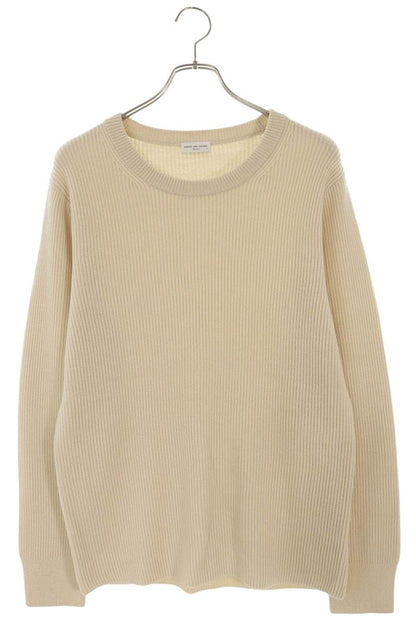 DRIES VAN NOTEN Wool Crewneck Knit Beige Size M