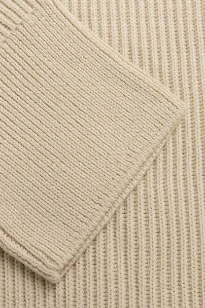 DRIES VAN NOTEN Wool Crewneck Knit Beige Size M