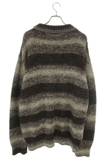 RAF SIMONS 20AW Striped Roundneck Sweater with Size M