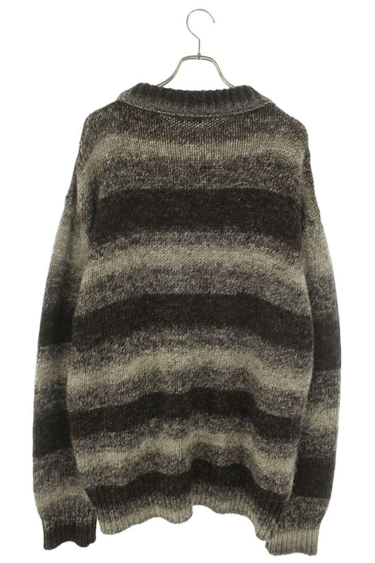 RAF SIMONS 20AW Striped Roundneck Sweater with Size M