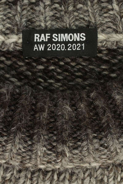 RAF SIMONS 20AW Striped Roundneck Sweater with Size M
