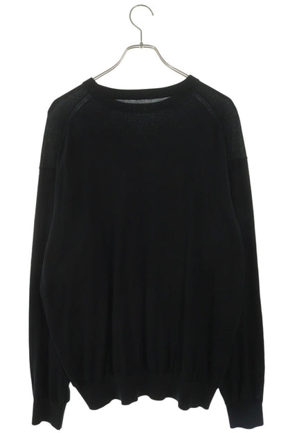 SEQUEL Logo Print Cotton Knit Black Size L