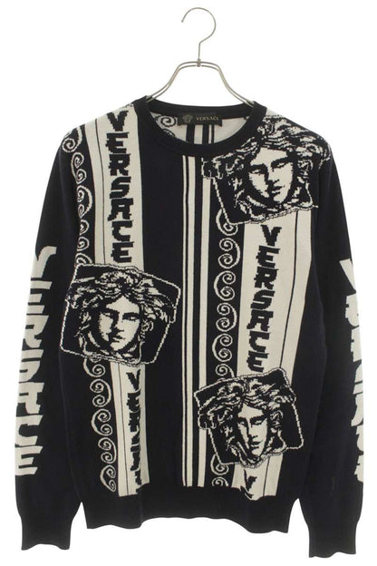 Versace Medusa Cotton Wool Blend Knit Multi Size S