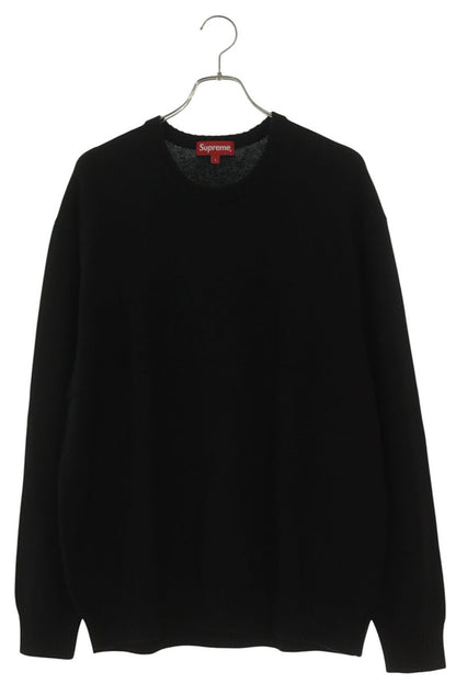 SUPREME 22SS Tonal Paneled Crewneck Sweater Black Size L