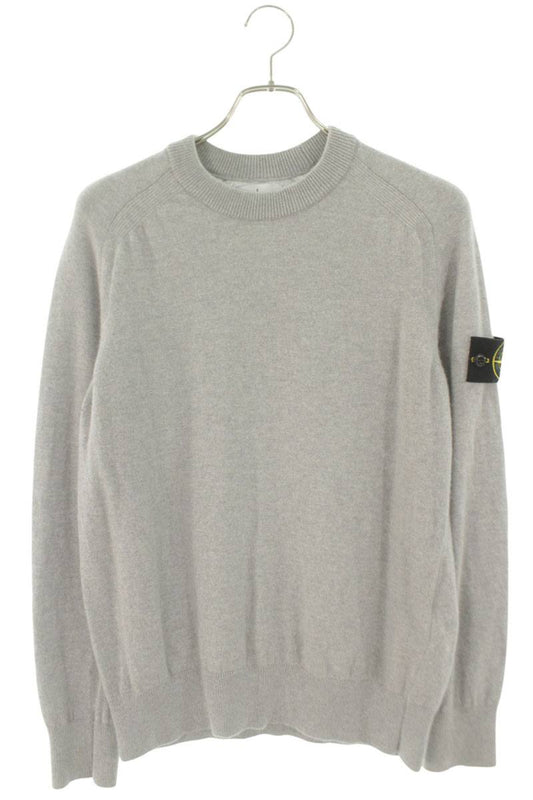STONEISLAND Compass Patch Wool Knit Gray Size S
