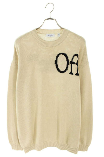 OFF-WHITE Cotton Shoulder Logo Knit Multi Size L