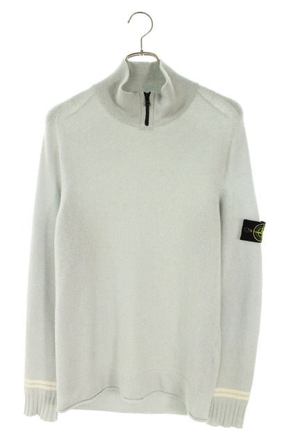 STONEISLAND High Neck Wool Knit Light Blue Size M