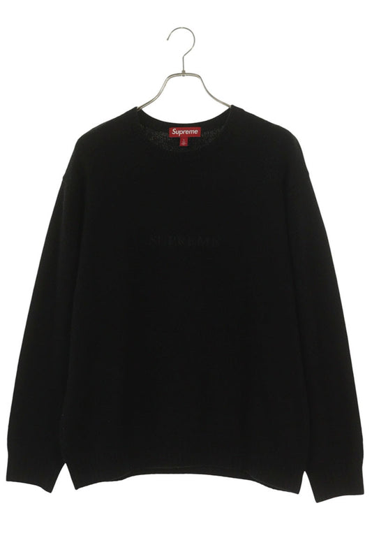 SUPREME 23AW Pilled Logo Sweater Black Size L