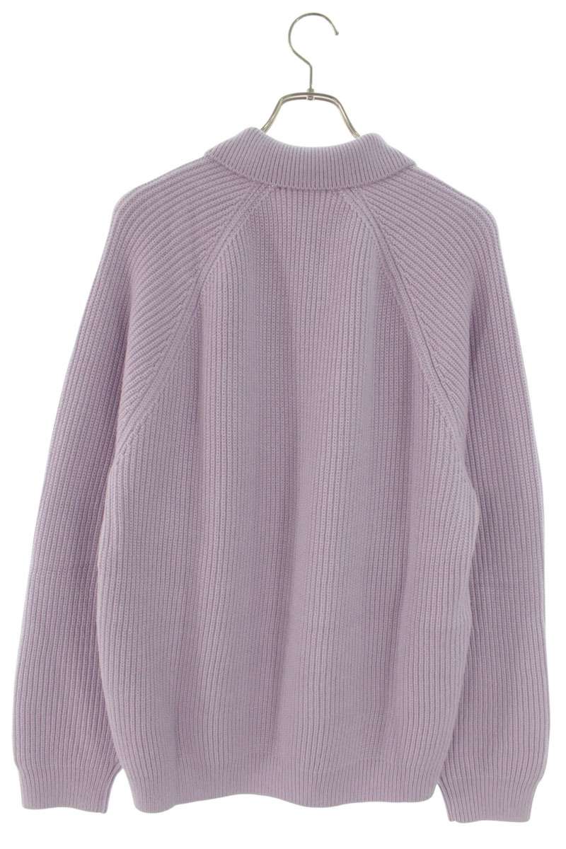 SUPREME 25AW Small Box Logo Polo Sweater Purple Size L