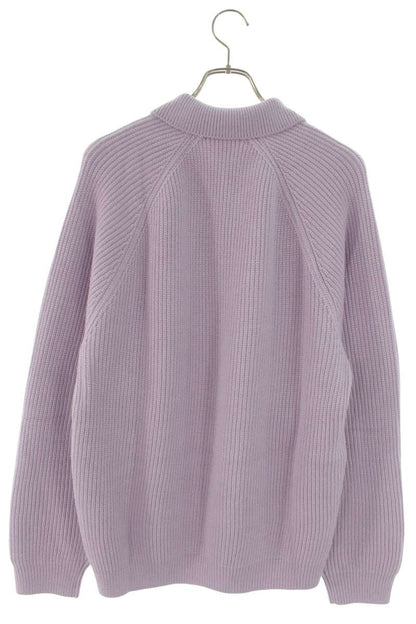 SUPREME 25AW Small Box Logo Polo Sweater Purple Size L