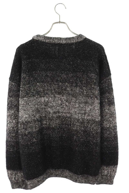CELINE Oversized Mohair Blend Knit Sweater Black Size L