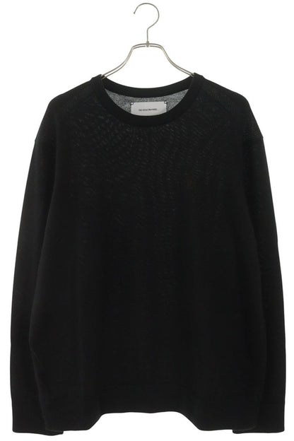 THE INOUE BROTHERS Alpaca Knit Leather Patch Black Size XL