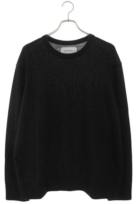 THE INOUE BROTHERS Alpaca Knit Leather Patch Black Size XL