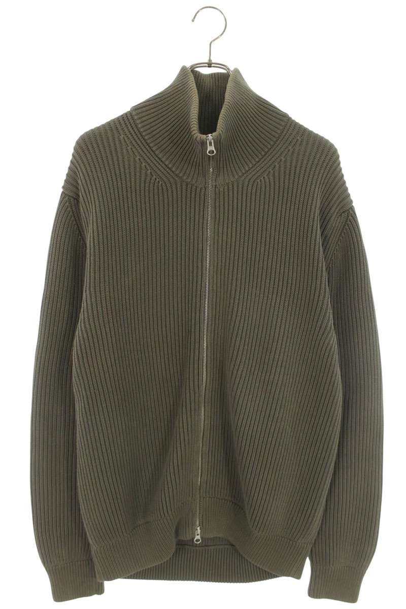 Maison Margiela 17SS Driver's Zip-up Knit Khaki Size L
