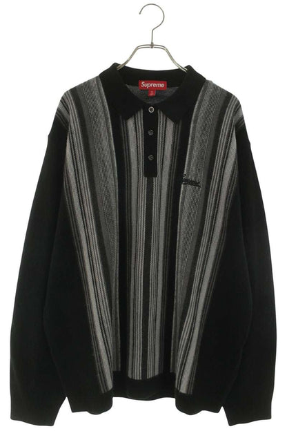 SUPREME 26SS Multi Stripe Polo Sweater Acrylic Multi Size XL