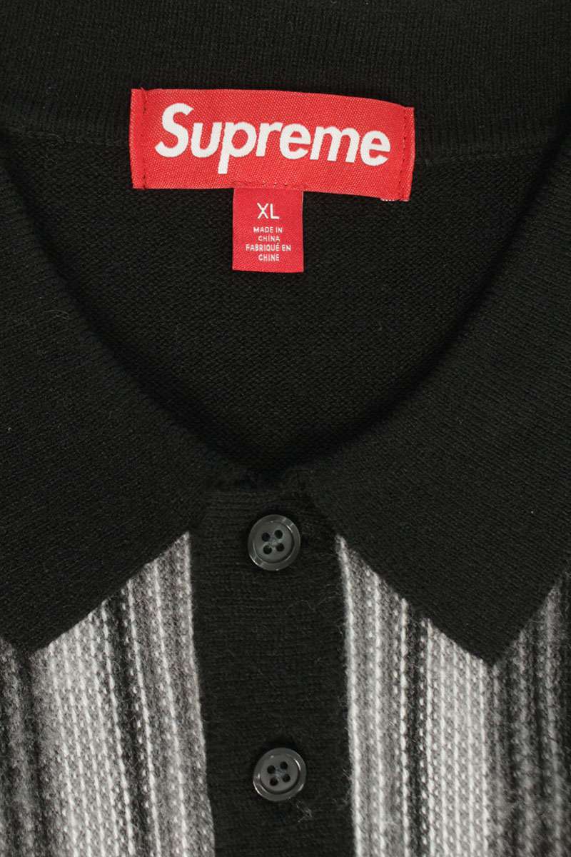 SUPREME 26SS Multi Stripe Polo Sweater Acrylic Multi Size XL