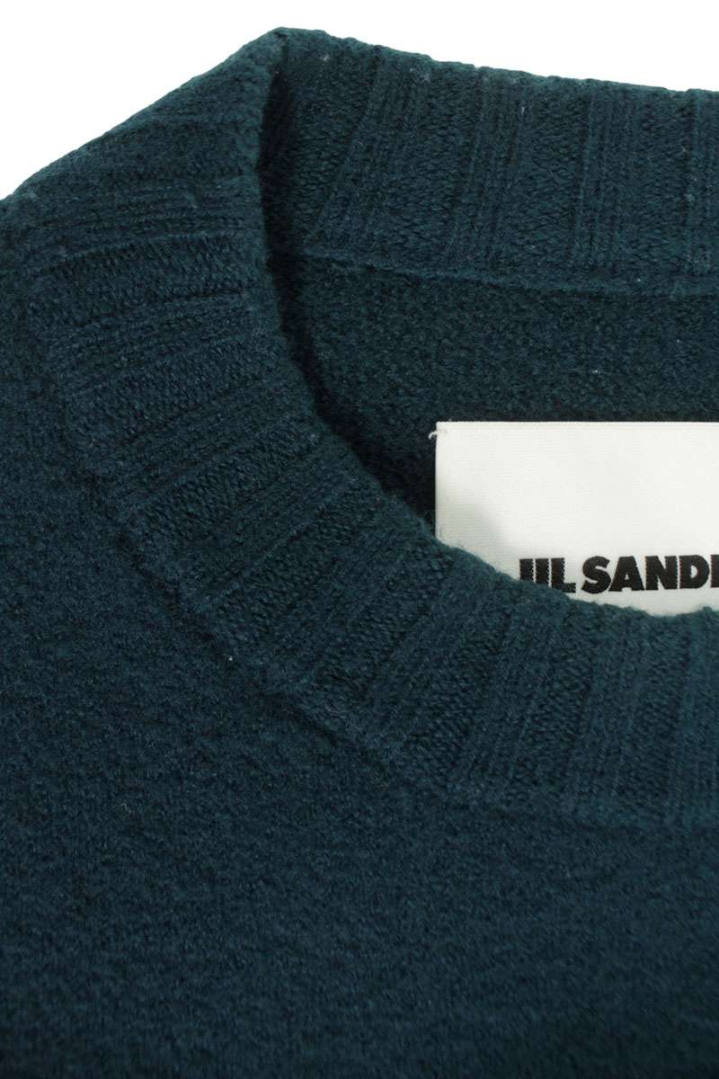 JILSANDER 20AW Side Slit Crewneck Knit Green Size 46