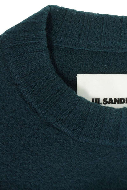 JILSANDER 20AW Side Slit Crewneck Knit Green Size 46