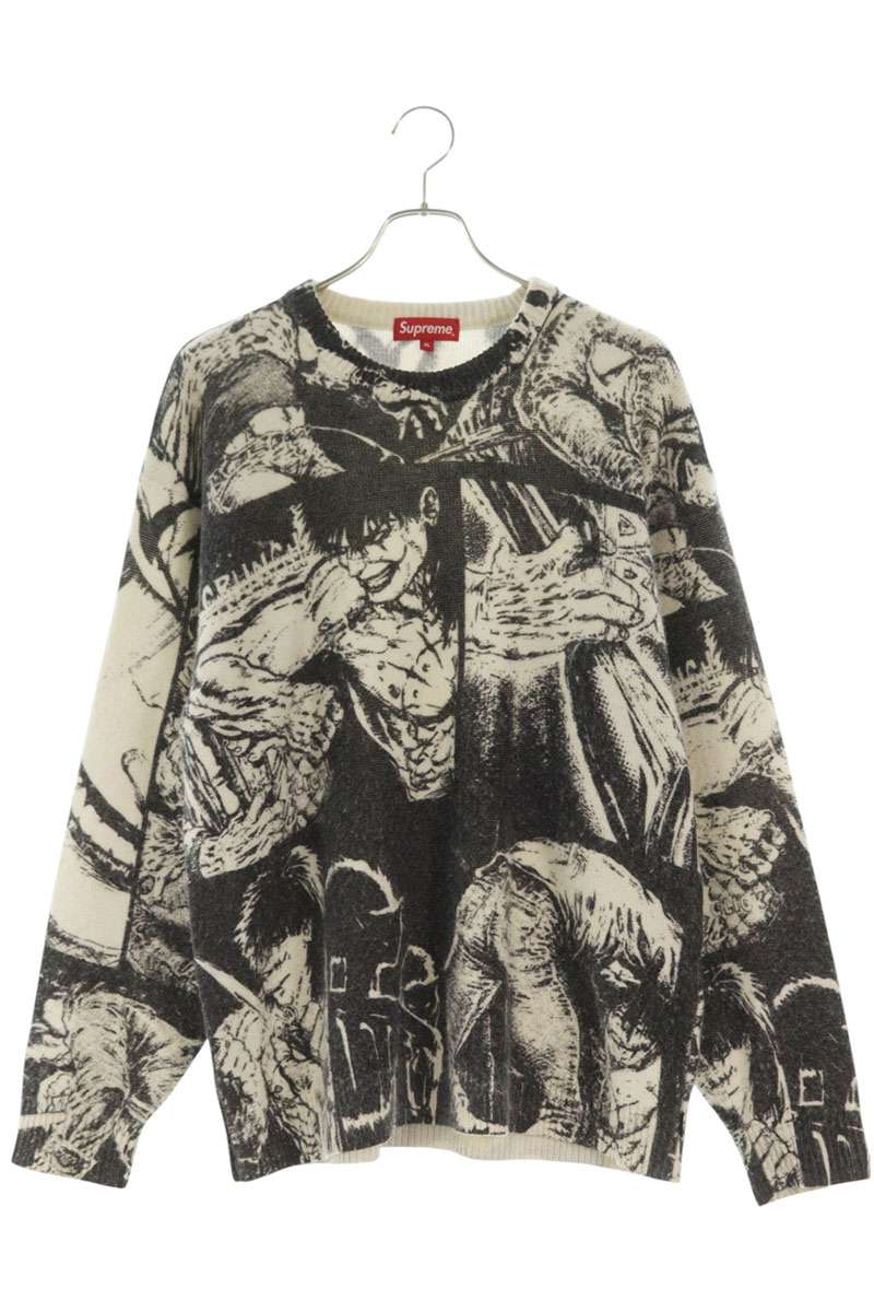 SUPREME THE CROW All-Over Print Knit Sweater Multi Size XL