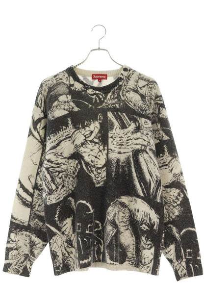 SUPREME THE CROW All-Over Print Knit Sweater Multi Size XL