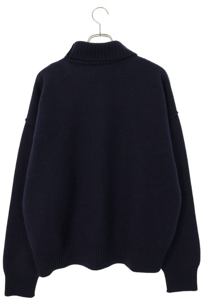 AMI Alexandre Mattiussi Wool Heart Logo Turtleneck Size L