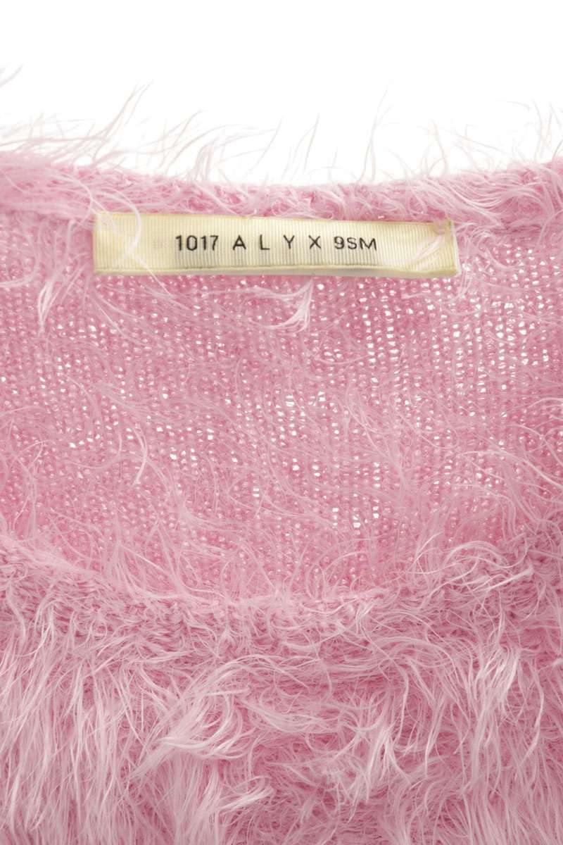 ALYX Polyamide Fuzzy Knit Sweater Pink Size XS