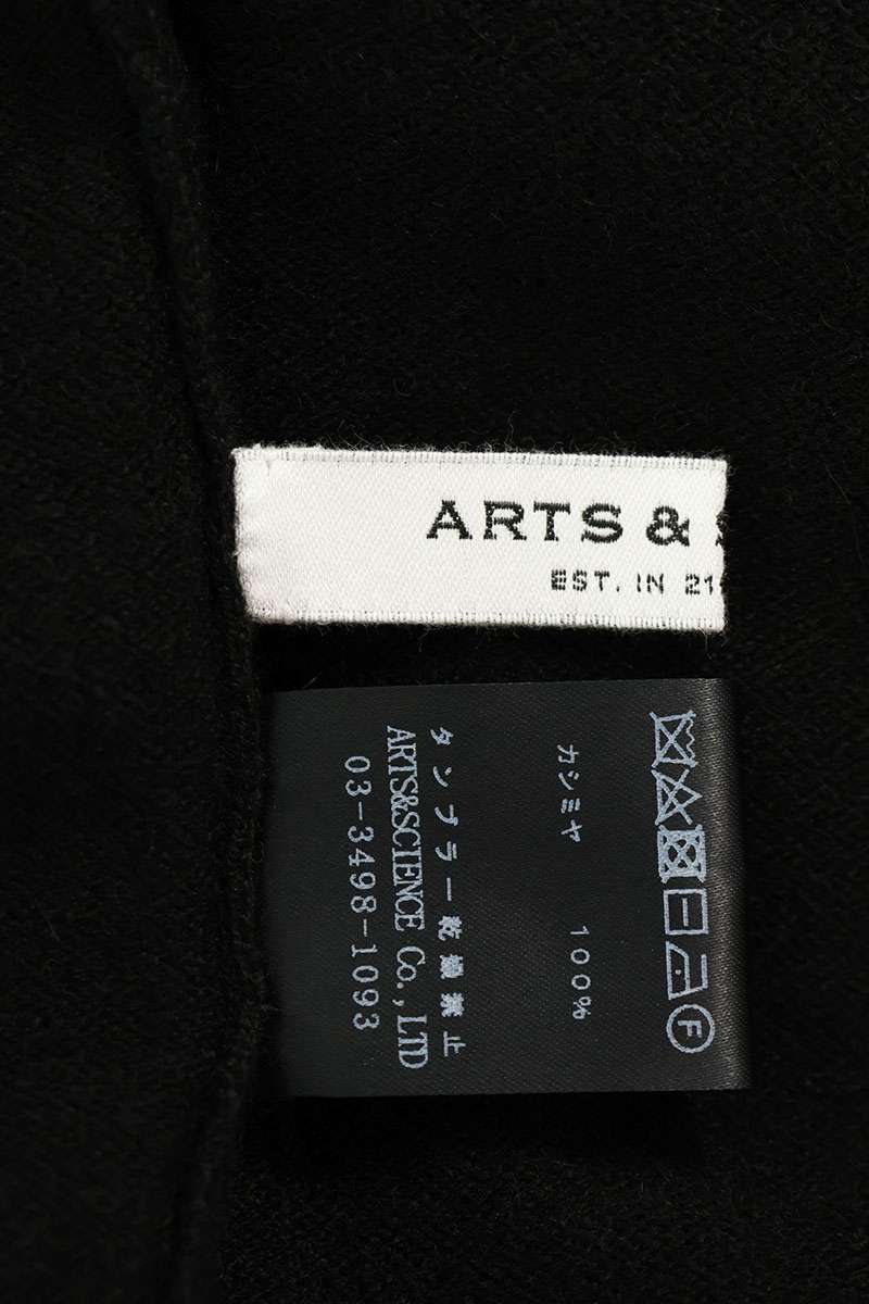 ARTS & SCIENCE Cashmere Crewneck Knit Black Size L
