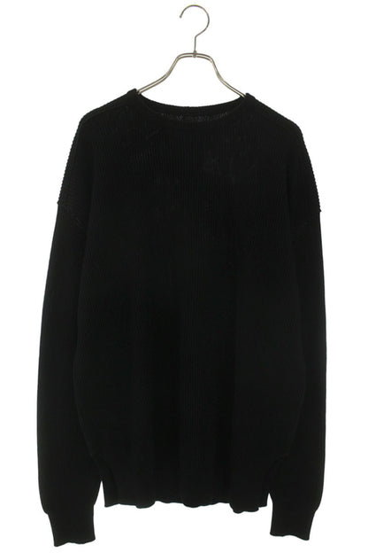 Rick Owens 26SS Wool Jumbo Crewneck Sweatshirt Black Size M