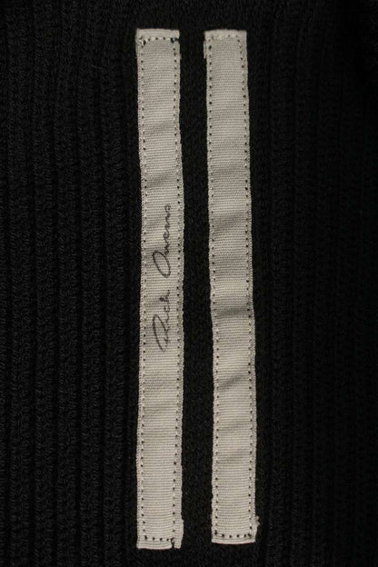 Rick Owens 26SS Wool Jumbo Crewneck Sweatshirt Black Size M