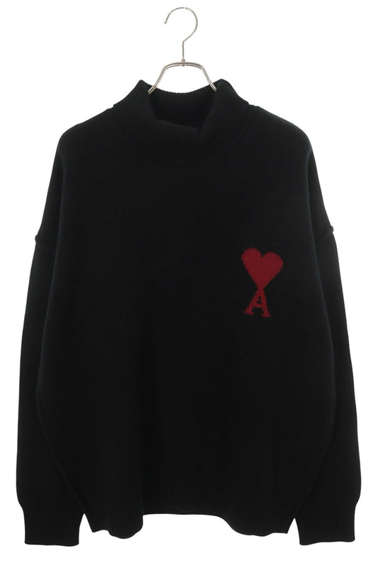 AMI Alexandre Mattiussi 26SS Heart Embroidered Knit Size XL