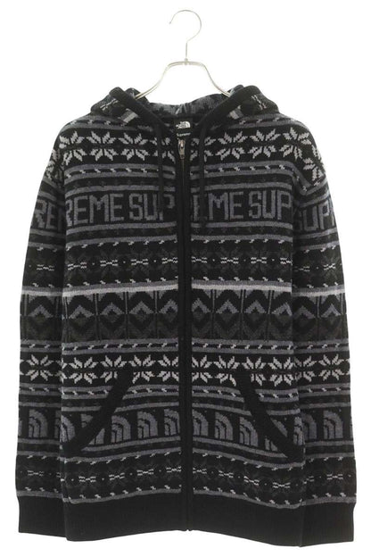 SUPREME 22AW x TNF Zip Up Hooded Sweater Black Size L