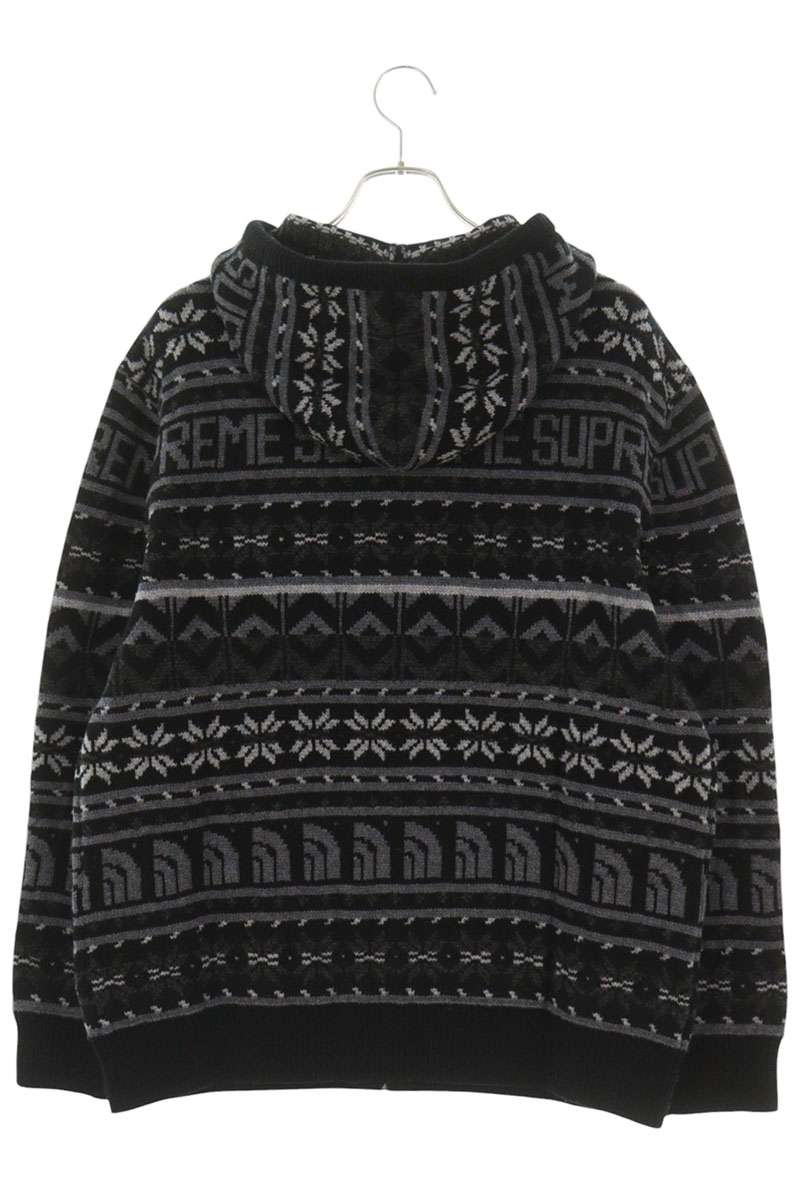 SUPREME 22AW x TNF Zip Up Hooded Sweater Black Size L