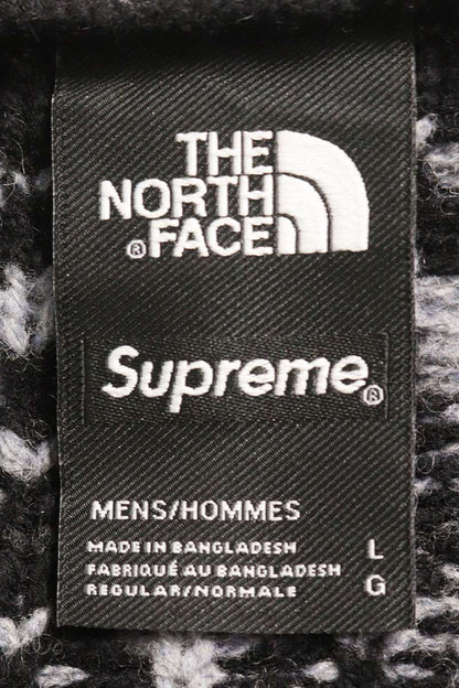 SUPREME 22AW x TNF Zip Up Hooded Sweater Black Size L