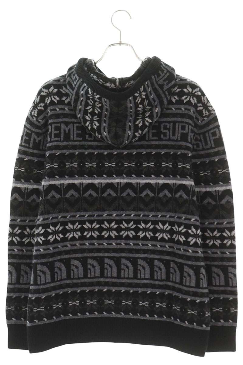 SUPREME 22AW x TNF Zip Up Hooded Sweater Black Size L